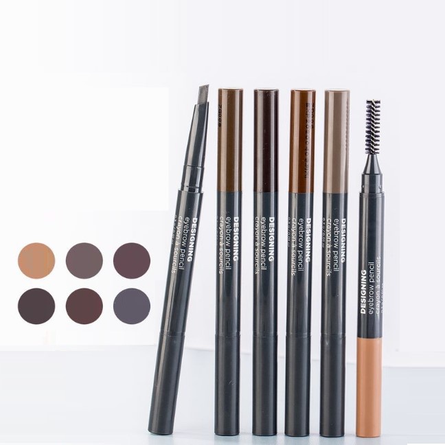 Chì kẻ mày 2 đầu THE FACE SHOP Designing Eyebrow Pencil tự nhiên bền màu lâu trôi TFSH01