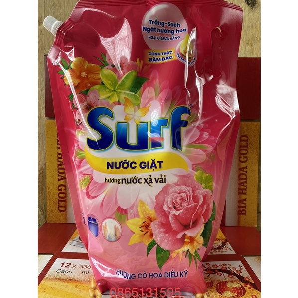 Túi Nước Giặt Surf Hương hoa cỏ diệu kỳ 2.9kg
