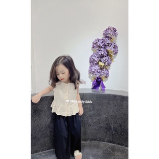 Áo sát nách + quần thô mát ống to