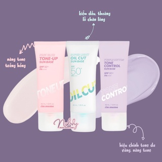 Chống nắng I'm Meme Pink Blur Tone-Up Sun Base