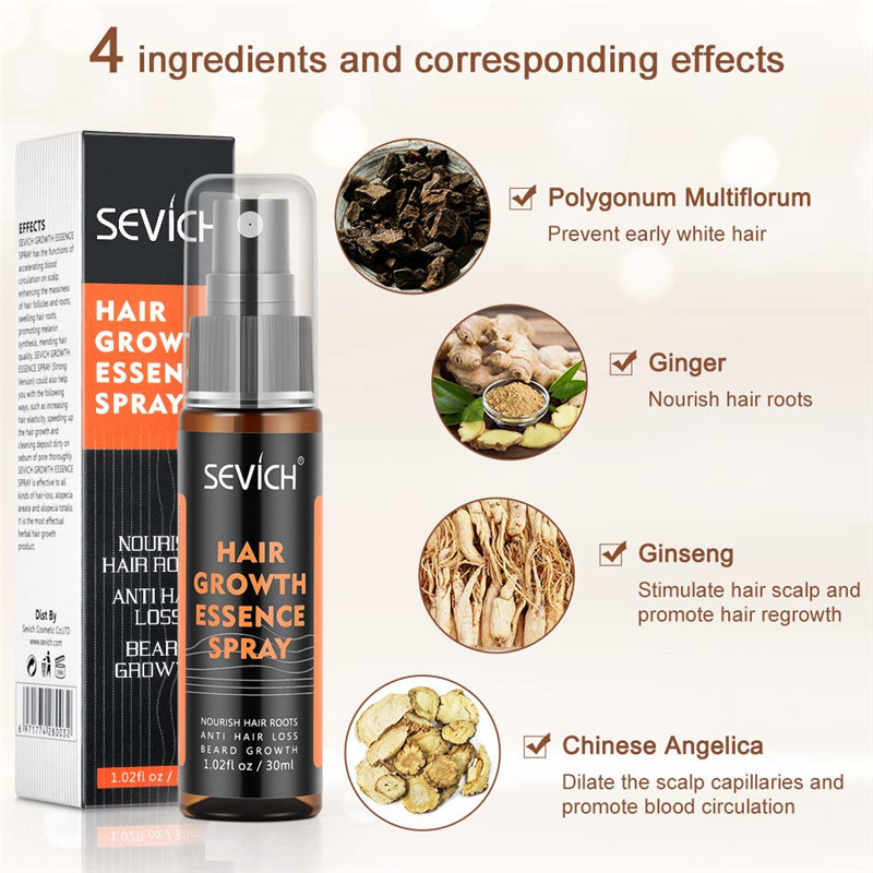 Combo Dầu Gội 200ml，Xịt dưỡng tóc 30ml Sevich Ginger Cho Tóc Hư Tổn Do Tạo Kiểu Công Nghệ Tái Kết Nối Giúp Ngăn Gãy Rụng Tóc