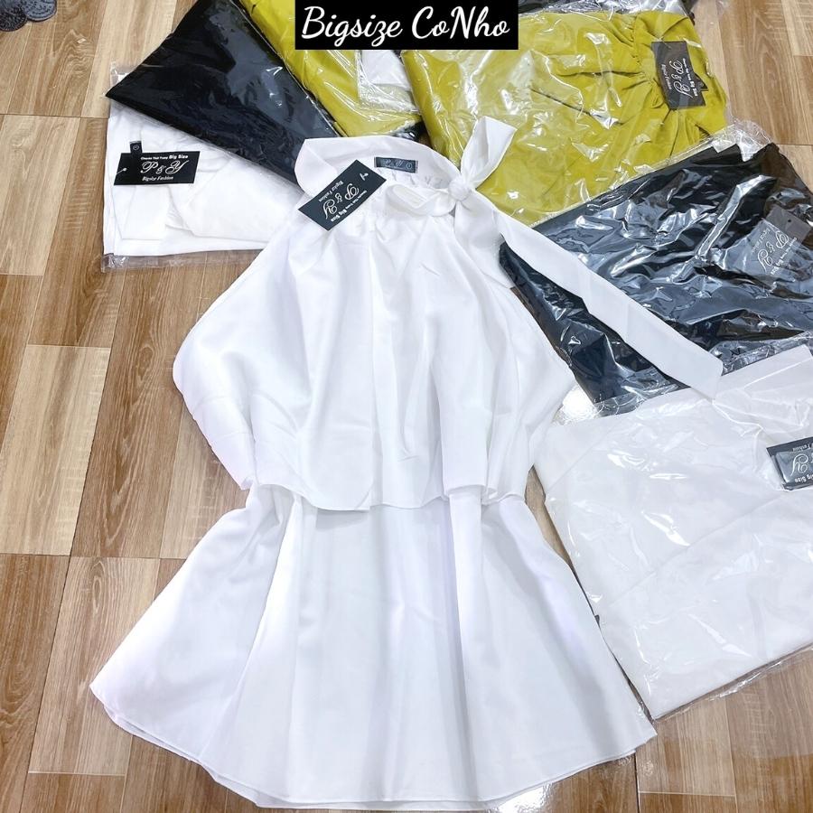 Áo yếm Bigsize nữ hai tầng dáng dài sát nách cách điệu phía trước AT12