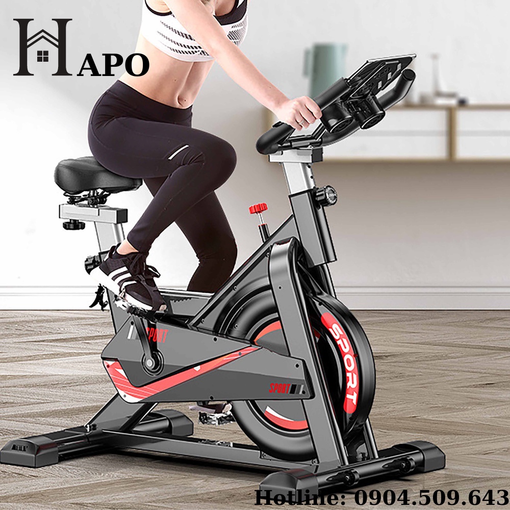Xe Đạp Tập Thể Dục Tại Nhà Đốt Cháy Mỡ Thừa, Xe Đạp Thể Dục Bánh Đà Kháng Từ Vận Hành Êm Ái Không Gây Tiếng Ồn