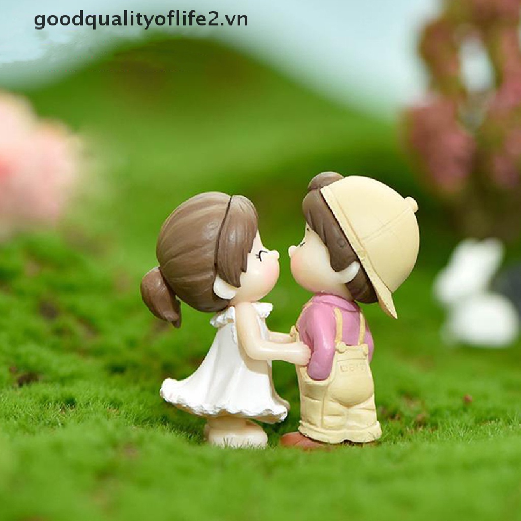 1 Cặp Tượng Đôi Nhảy Múa Để Bàn Trang Trí Nhà Búp Bê