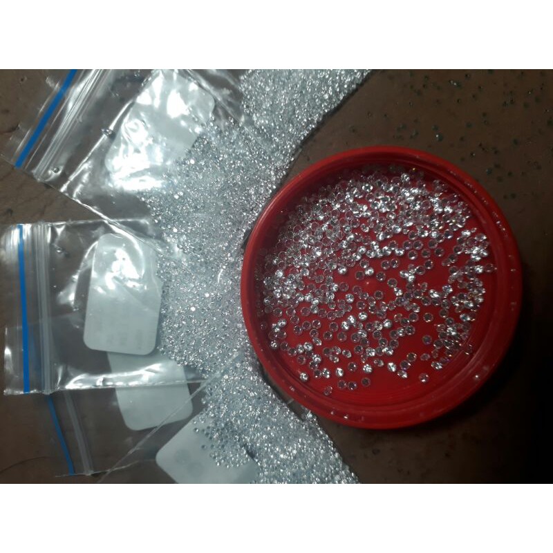 Combo 10 viên Đá Cubic zirconia 2.0 đính răng sáng lung linh