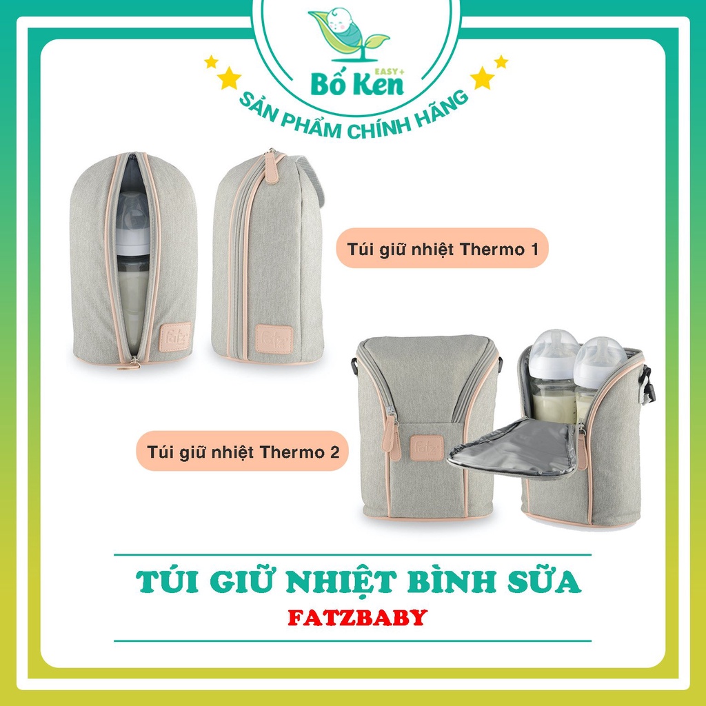 Shop Bố Ken - Combo Túi Giữ Nhiệt Bình Sữa Fatz Baby và Đá Khô