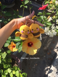 Móc khoá len handmade - Đom đóm cute