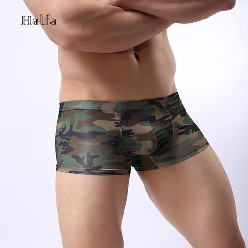 Quần lót hình chữ nhật họa tiết rằn ri gợi cảm cho nam