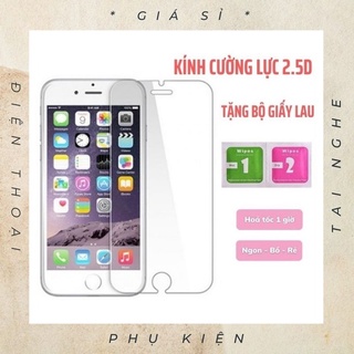 Kính Cường Lực Ip ⚡Kính Cường Lực Ip 2.5D Trong Suốt Dành Cho Ip Full Dòng - phukiendienthoaigiasi