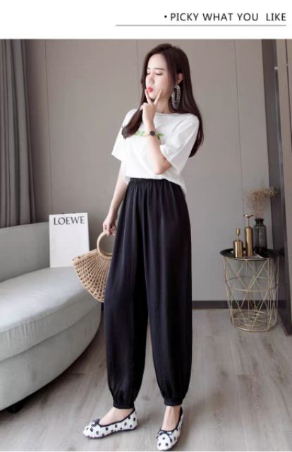 Quần Cullote Nữ Ống Rộng Bo Chun Quảng Châu Cao Cấp ( Kèm ảnh thật ) | BigBuy360 - bigbuy360.vn