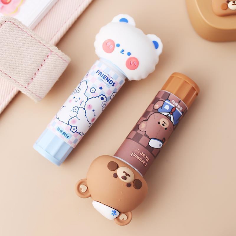 Hồ Khô Dán Giấy Cute, Hồ Khô Cute Dễ Thương Đầu Thú Nhiều Mẫu
