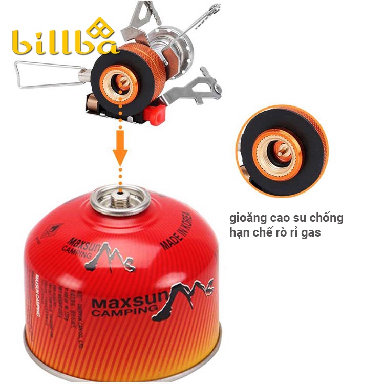 Bếp gas Nano xếp gọn đi leo núi trekking hoặc dùng cho đi phượt 	BB4413 - Billba Camping