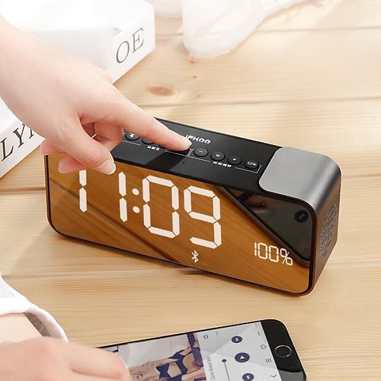 Loa Bluetooth K10_kiêm đồng hồ.mặt gương