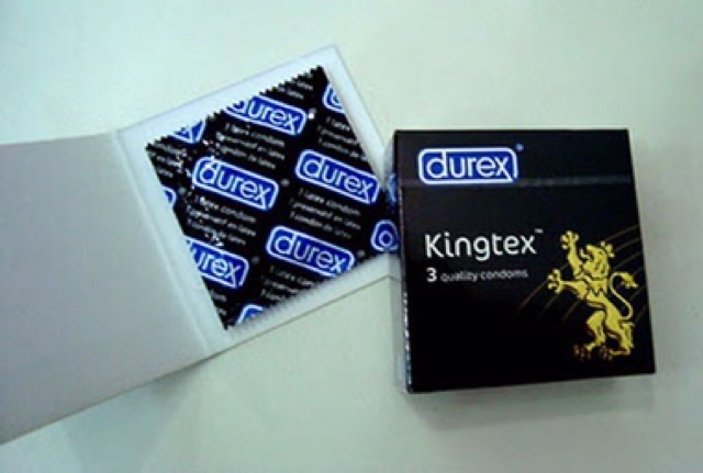 Bao cao su Durex(hộp 3 miếng) Kingtex