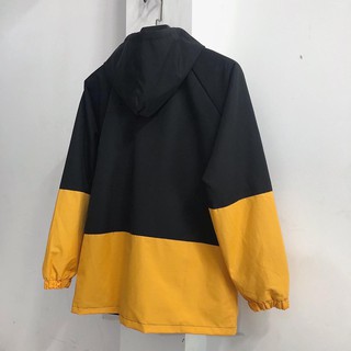 Áo Dù 4 túi - ĐEN VÀNG (unisex)