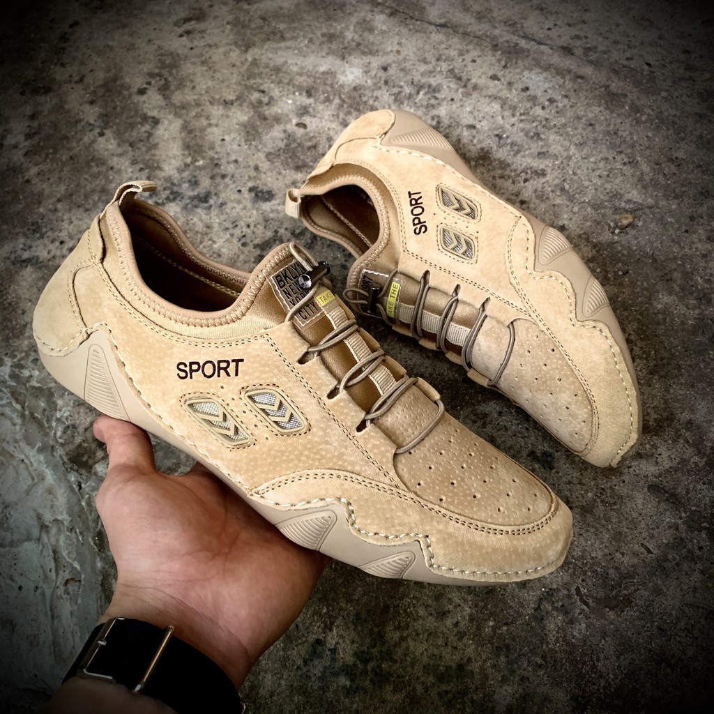 Giày Thể Thao Nam Da Lộn Sport Cao Cấp Đẹp Mê Li