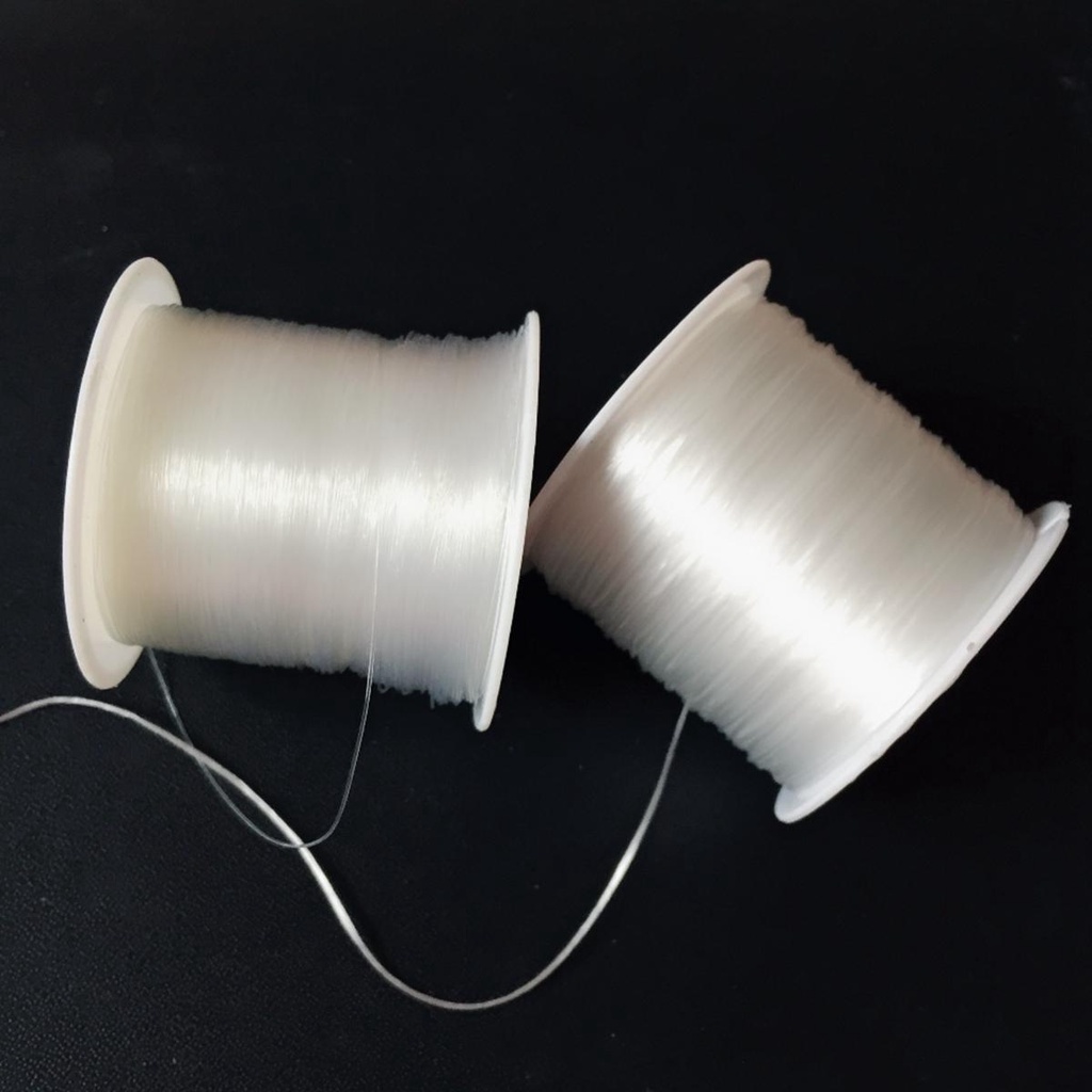 Cuộn Dây 60m Co Giãn Để Xỏ Hạt Làm Vòng Đeo Tay / Vòng cổ