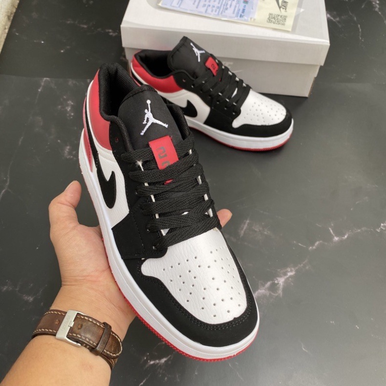 Giày thể thao JD1 cổ thâp xanh dương, Giày jd1 đỏ đen dễ phối đồ nam nữ thòi trang Full Box Bill giày xinh99