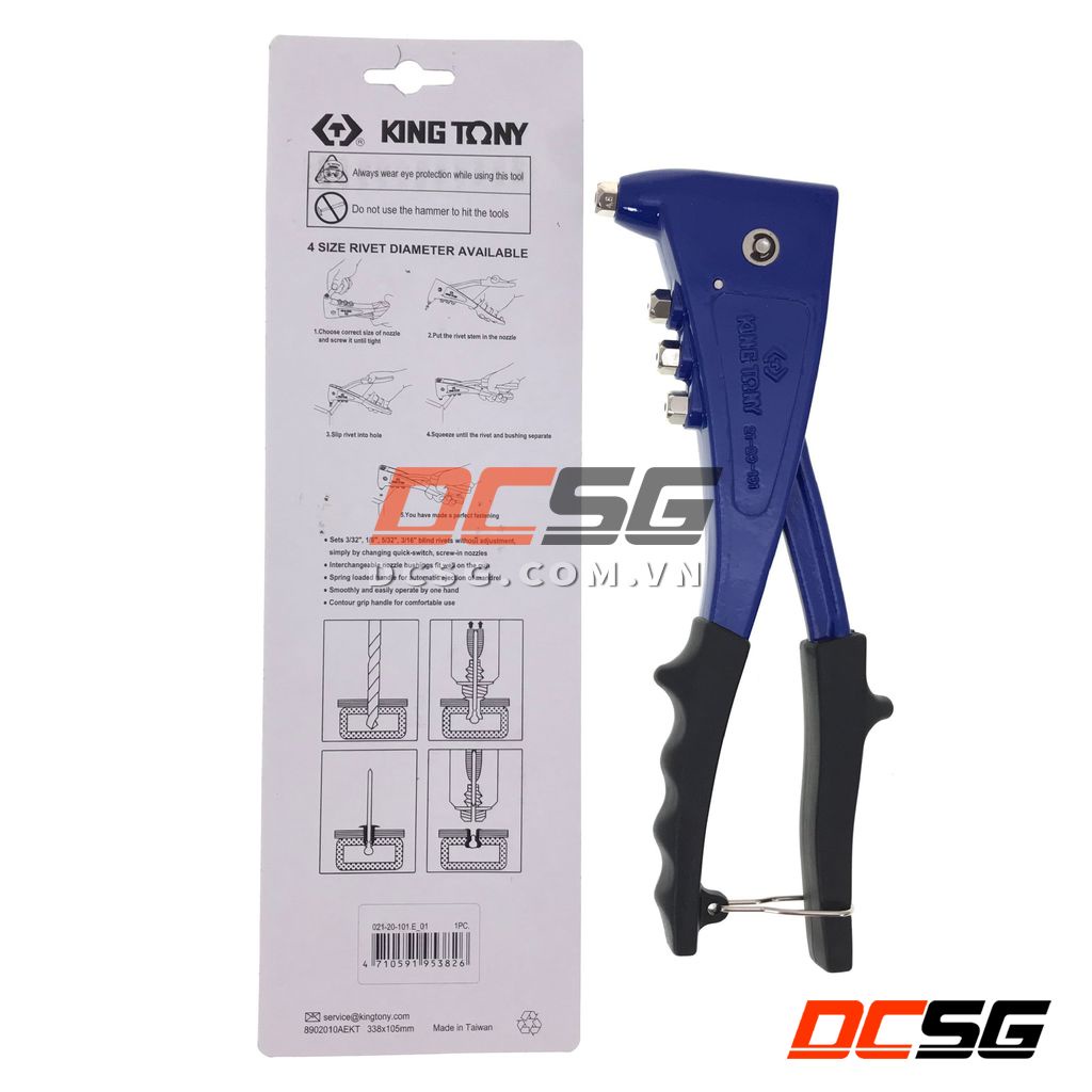 Kìm bấm rivets 2.4-4.8mm Kingtony 21-20-101 | DCSG