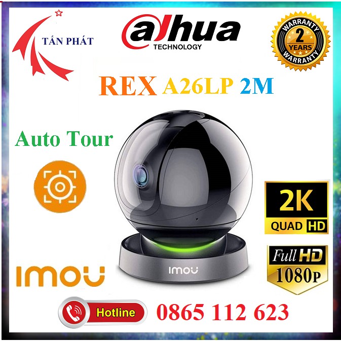 Camera WIFI Trong Nhà Xoay 360 REX 2E A26LP A46LP IMOU 1080P RANGER PRO DAHUA Chính Hãng 24TH | BigBuy360 - bigbuy360.vn