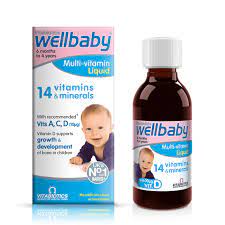 VITABIOTICS  WELLBABY Liquid  Chai 150ml Nhập khẩu Anh Hỗ trợ phòng tránh các vấn đề liên quan tới đường hô hấp