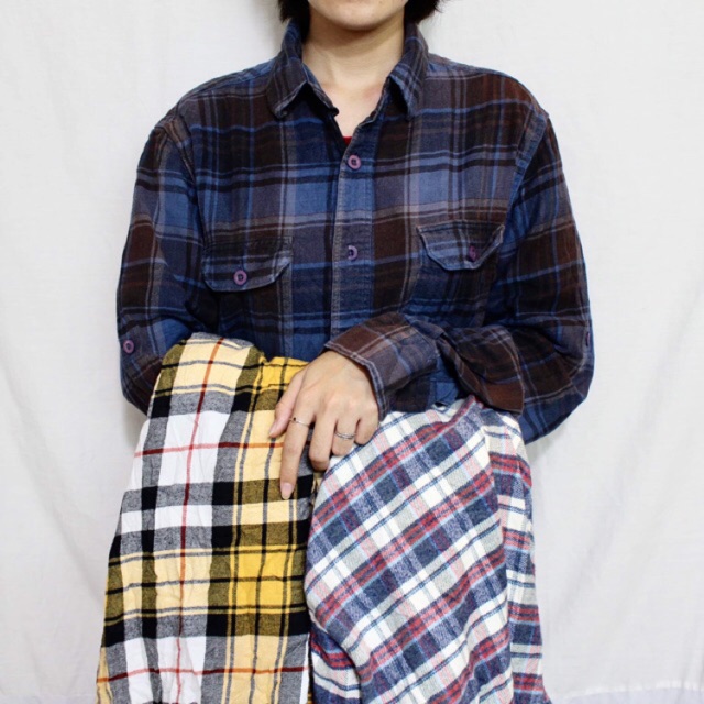 SƠ MI FLANNEL size S