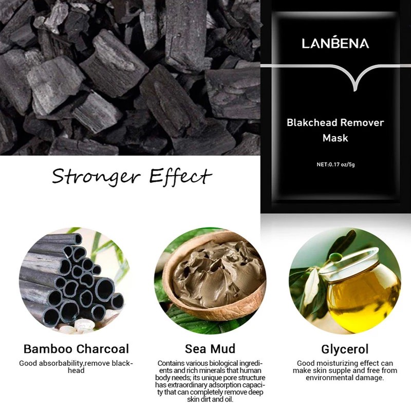 Mặt Nạ Lột Mụn Đầu Đen Lanbena Hiệu Quả Dễ Sử Dụng
