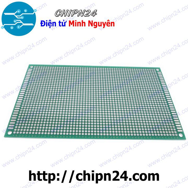 [1 TẤM] Testboard 2 mặt Thủy tinh 9x15cm (Board đồng đục lỗ PCB, Testboard cắm hàn)