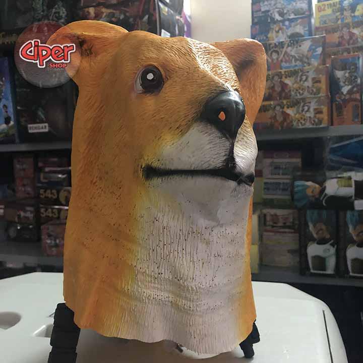 Mặt nạ Cosplay Đầu Chó - Vàng