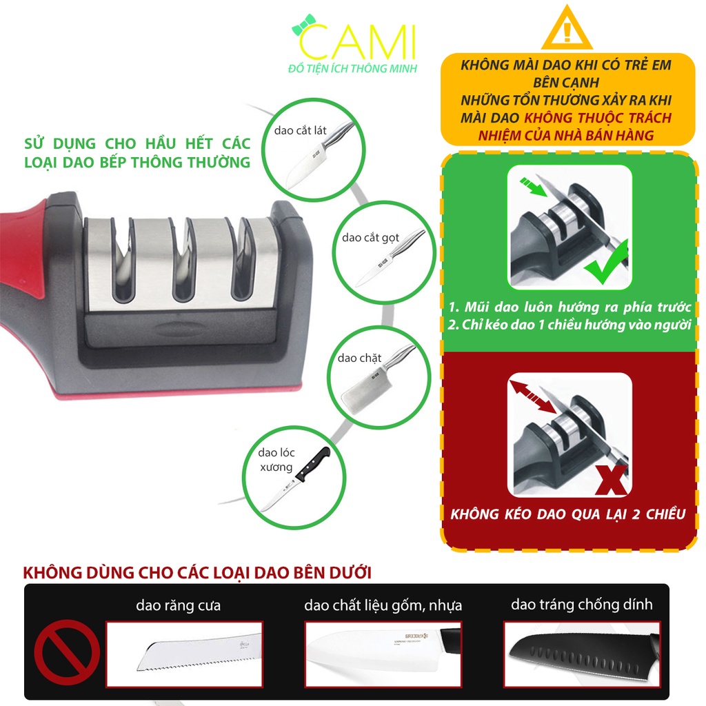 Dụng cụ mài dao có tay cầm tiện lợi, mài siêu nhanh siêu bén_Cami_CMPK184