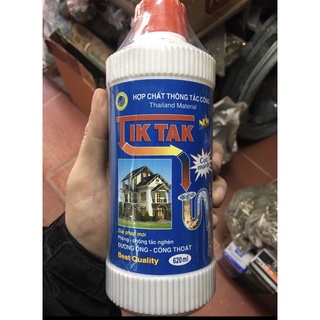 Dung dịch thông tắc cống, thông cống siêu mạnh TIKTAK hộp 620ml