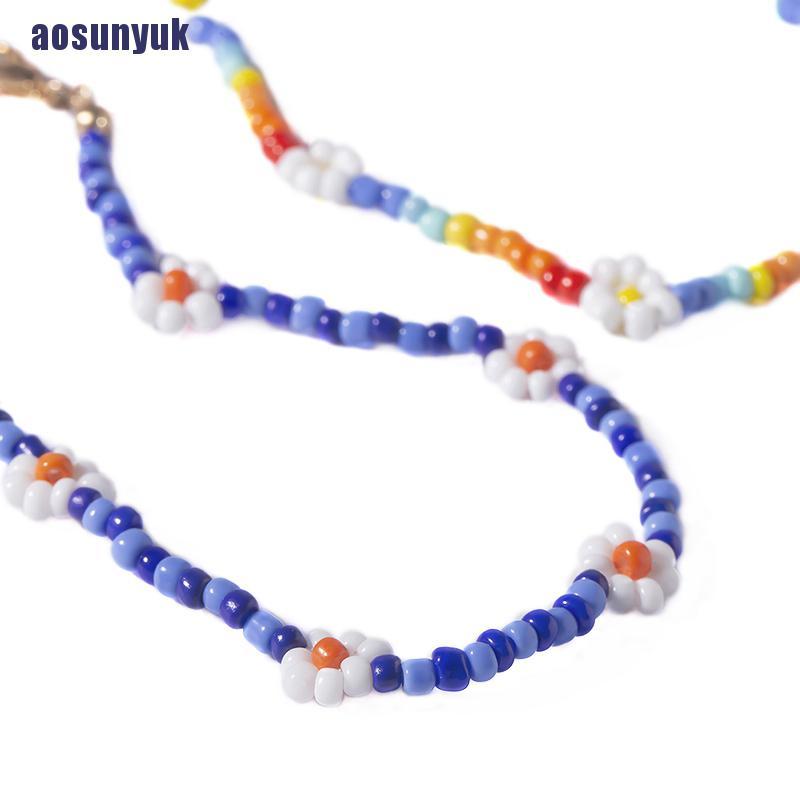 JE Vòng Cổ Choker Handmade Đính Hoa Phong Cách Boho