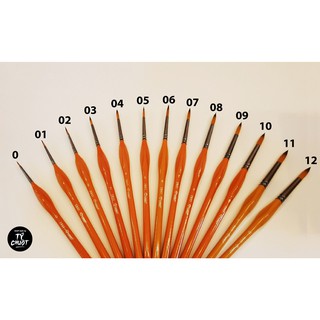 [Họa cụ Tý chuột] Cọ vẽ Hand vẽ màu nước, dầu dầu tròn( ZBS2)