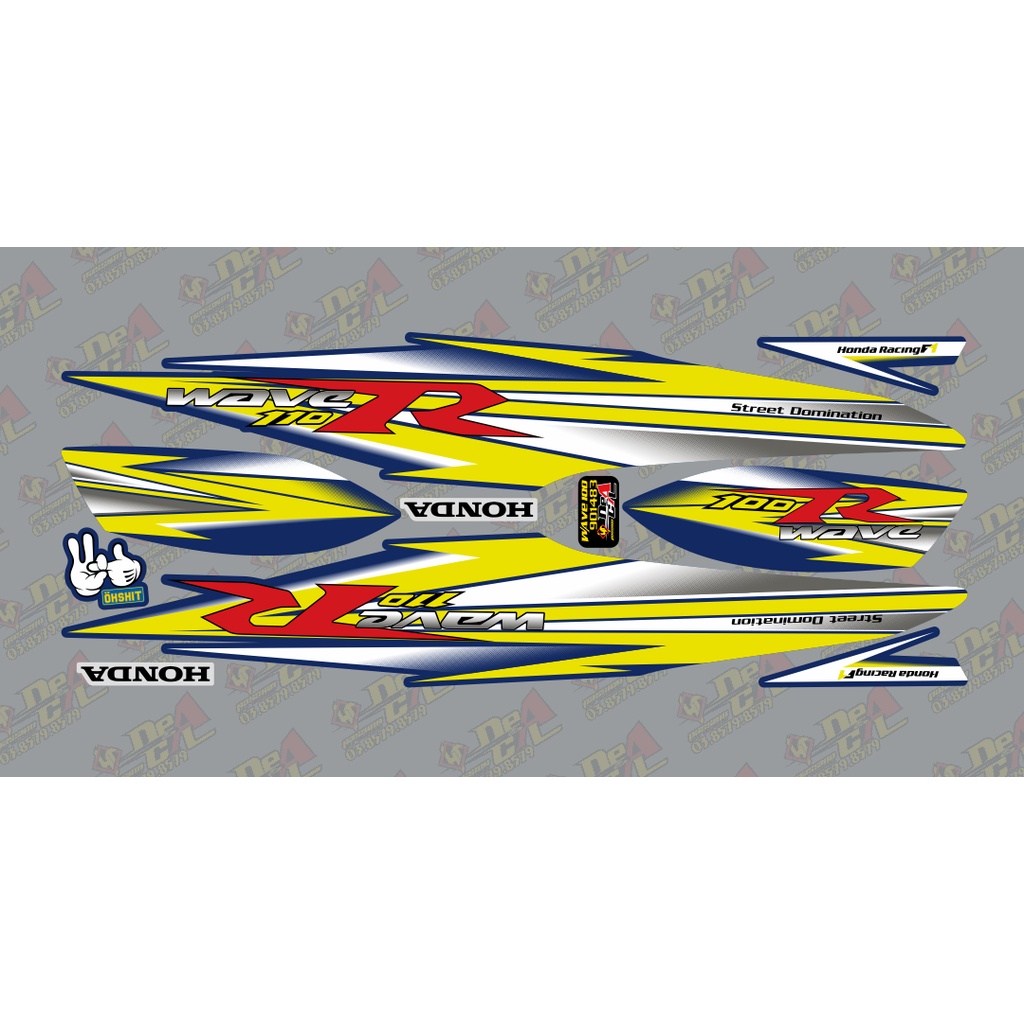 Tem rời Wave a 50 - 100 cc Đời 2006-2016 Mẫu wave R 901483