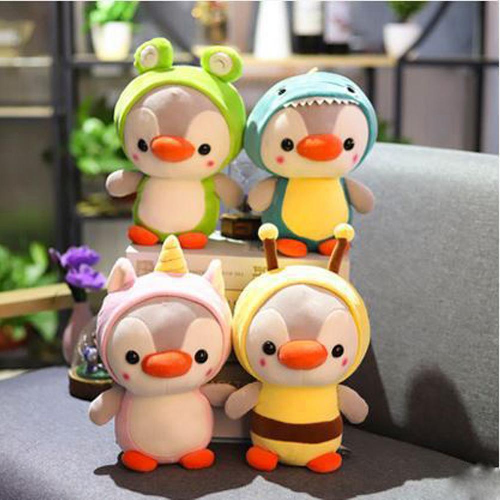 Đồ chơi nhồi bông Hình Khủng Long / Chim Cánh Cụt Dễ Thương Cho Bé