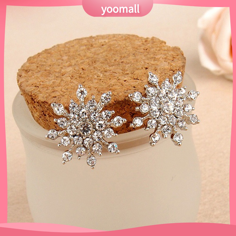 Yomall♡ Bông Tai Hoa Tuyết Thời Trang Cho Nữ