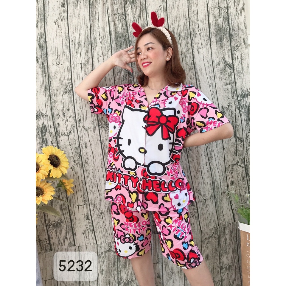 [ Nhiều mẫu ] Đồ Bộ ngố lửng BIG SIZE pijama 3D - SL.Pi3d 5232-5233-5234-5235-5236-5237