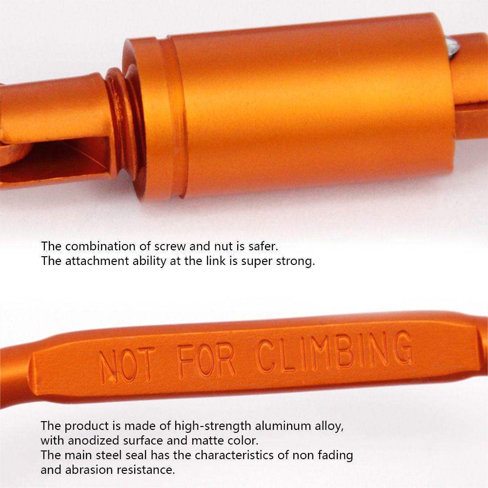 Set 3 Móc Khóa Leo Núi Bằng Hợp Kim Nhôm Màu Đen Chất Lượng Cao SHOUKEY