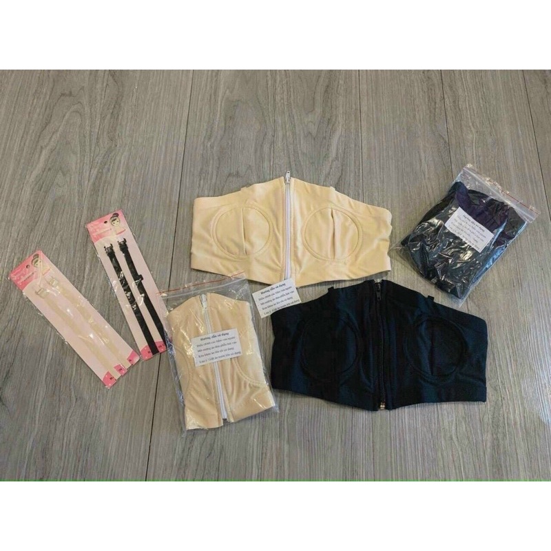 Áo hút sữa rảnh tay có dây cho mẹ 100% thun cotton