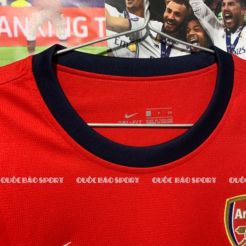 Arsenal đỏ mùa giải 2013/14- Bộ áo bóng đá bản Fan vải Thái cao cấp