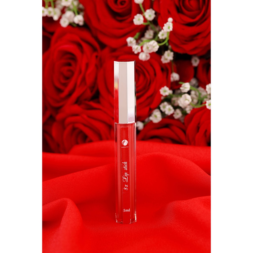 Son Kem Đỏ Cam San Hô Siêu Lì, Màu Siêu Đẹp 5gr 8x Beauty | BigBuy360 - bigbuy360.vn