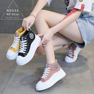 Giày Nữ Độn Đế 6cm Vải Hot Teen