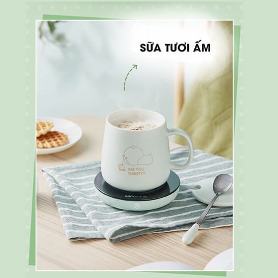 [QUÀ TẶNG SINH NHẬT] Đế hâm nóng điện đa năng kèm cốc  Bear DRBD-A16B1, CS 16W, nhỏ gọn tiện dụng làm nhanh, BH 12th