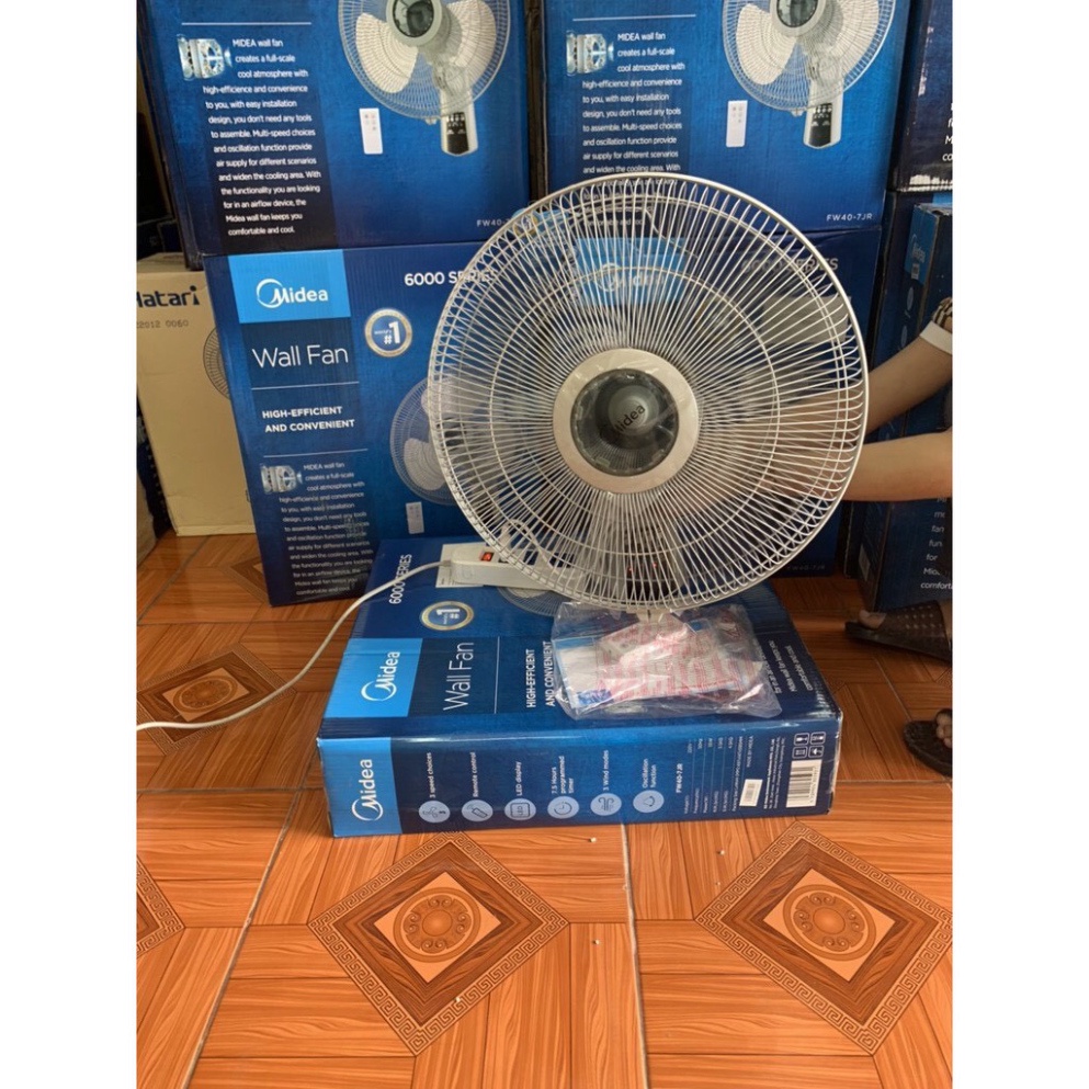 (QUÀ TẶNG HẤP DẪN 0đ) Quạt treo tường Midea FW40-7JR, Điều khiển từ xa, lỗi 1 đổi 1, bảo hành 12 tháng toàn quốc