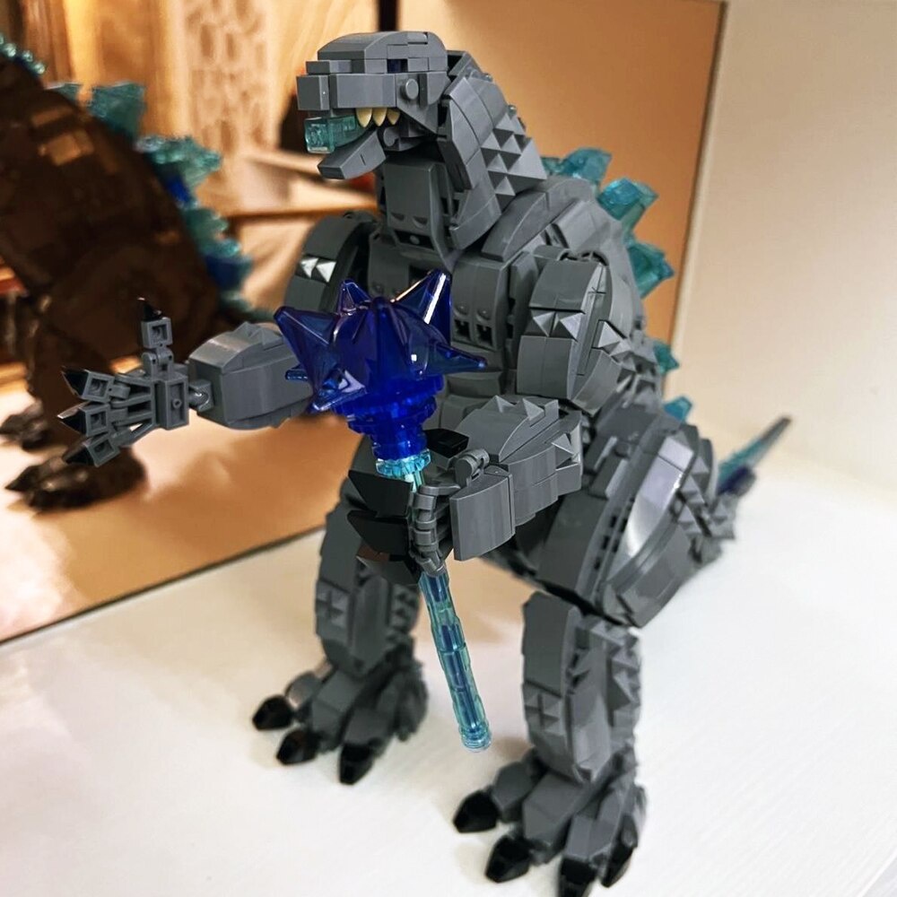 Đồ chơi xếp hình lắp ráp mô hình Creative Expert Ideas Monster Mecha Godzilla Panlos 687001 King Monster 2056pcs