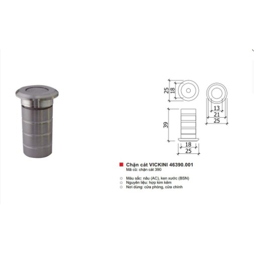Chặn cát VICKINI 46390.001 BSN