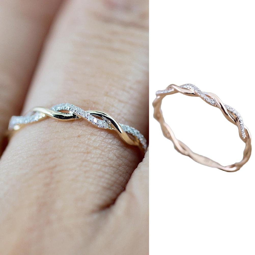 Nhẫn Nữ Mạ Vàng 14K Đính Đá Pha Lê Thời Trang