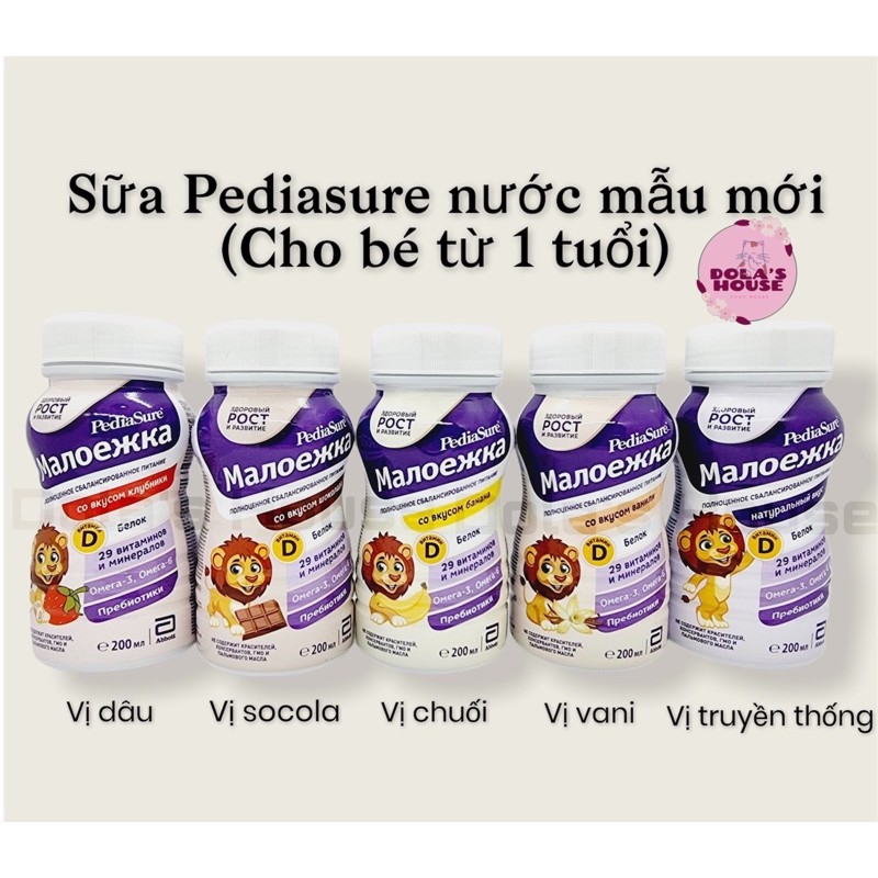 SỮA NƯỚC PHA SẴN PEDIASURE NGA MẪU MỚI