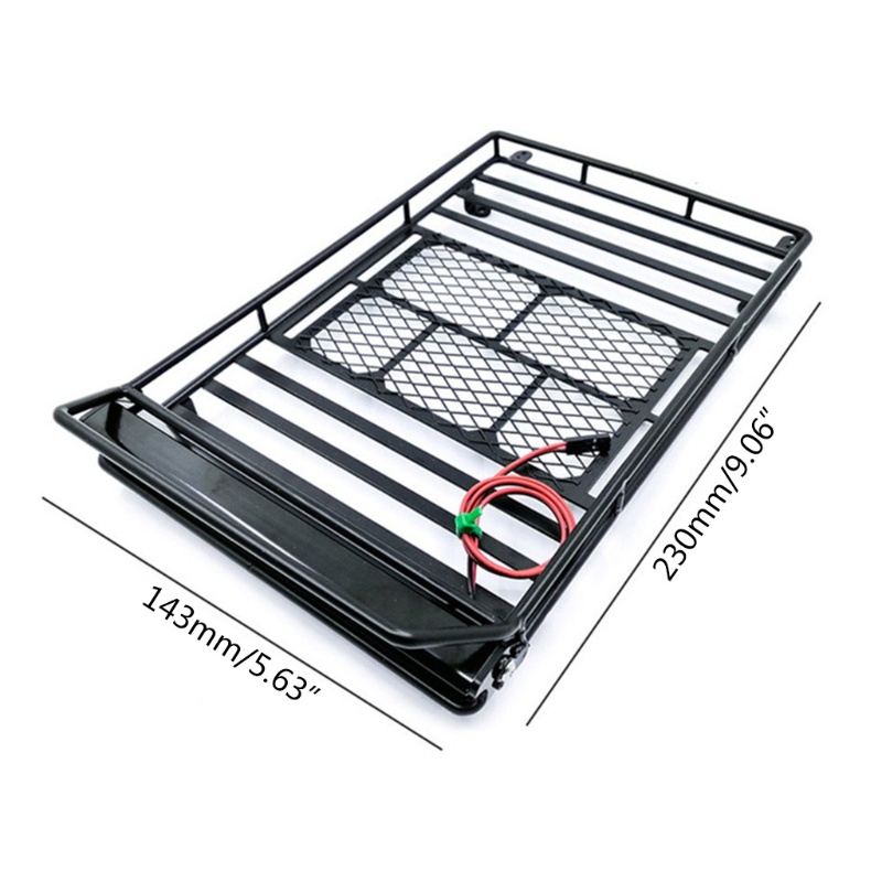 Giá đỡ hành lý gắn trên nóc xe hơi điều khiển từ xa Axial SCX10 90046 TRX4 tỉ lệ 1/10