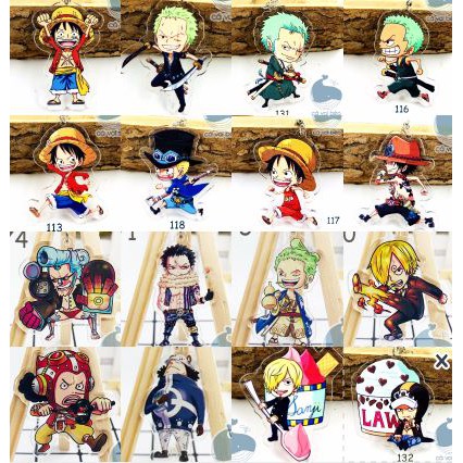 [SALE GIÁ XƯỞNG] [20 mẫu] Móc khóa One Piece Vua Hải Tặc Luffy  Zoro Chopper Sabo Ace Law Sanji móc khóa manga anime